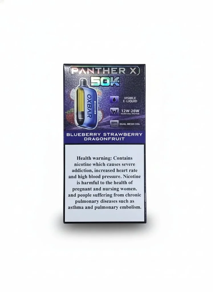 Oxbar Panther X 50k Puffs - Blueberry strawberry dragon fruit 1 Oxbar Panther X 50,000 Puffs - Blueberry Strawberry Dragon Fruit