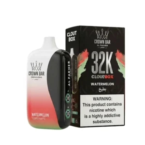 the al fakher crown bar cloud box 32k watermelon is a powerhouse of performance, specifically engineered for the dedicated direct-to-lung (dtl) vaper.
