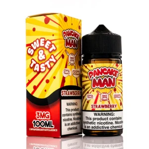 pancake man strawberry e-liquid 100 ml | 3mg nicotine - vape breakfast classics